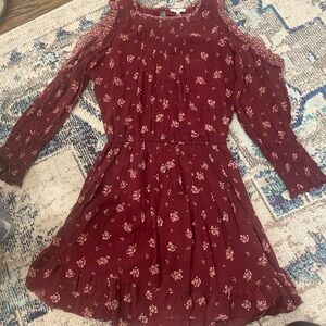 Joie Cold Shoulder Mini Dress